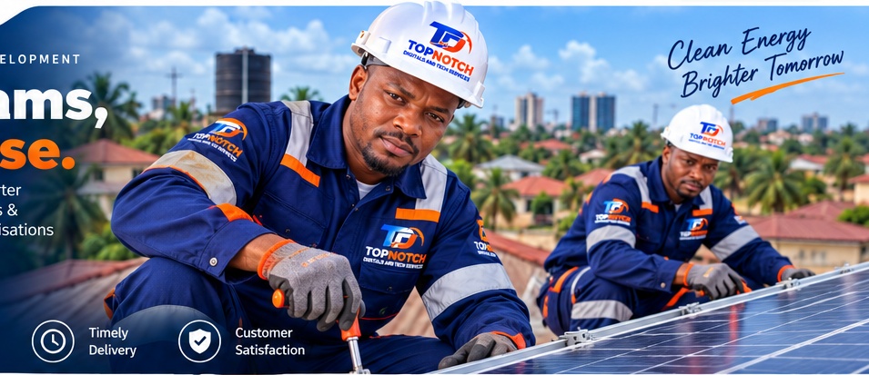 Illustrative Topnotch-branded technician scene